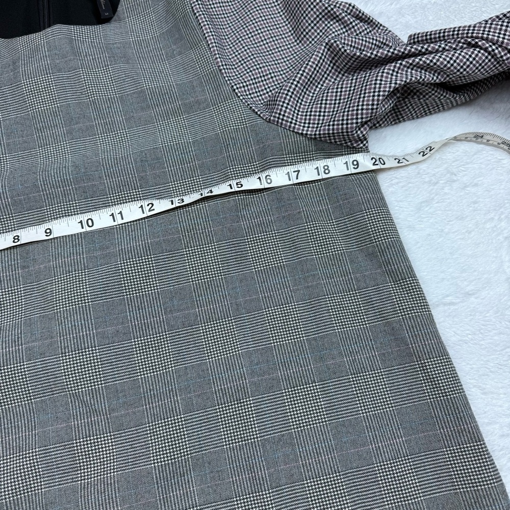 BCBGMaxAzria Ballon sleeve houndstooth dress - Picture 6 of 7